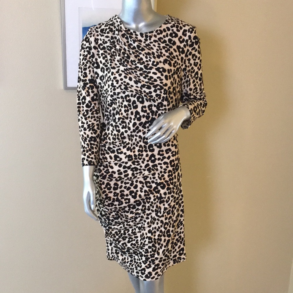 JUICY COUTURE | Crepe Stretch Leopard Print Bodycon Dress